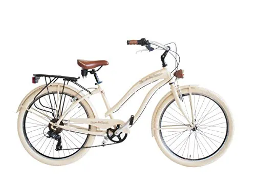 VENICE I love Italy Cruiser 26 Zoll - Strandfeeling pur - Cruiser mit 26 Zoll, ideal für entspannte Fahrten am Strand und in der Stadt, stylishes Design in Beige.
