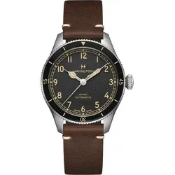 Hamilton Herren-Automatikuhr Khaki Aviation Pilot Pioneer H76205530 - Armbanduhren für Herren, Schweizer Automatikwerk, edles Edelstahlgehäuse und wasserdicht bis 100 Meter – ideal für Abenteurer!