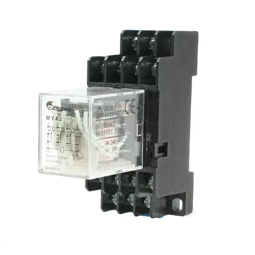 AC 6V Spule 4PDT Universal Stromrelais 14 Stift MY4J 5A 240VAC/28VDC mit Basis