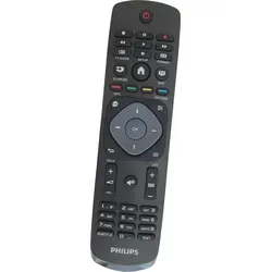 Philips TV Fernbedienung für 32PFH4109/88 & mehr - Schwarz - Tastaturen, originale Philips Fernbedienung, sofort einsatzbereit ohne Installation, alle Funktionen verfügbar, kompatibel mit mehreren TV-Modellen.