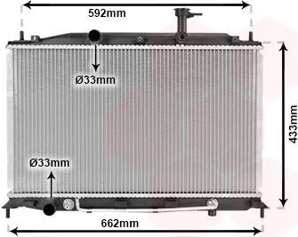 VAN WEZEL 82002177 Kühler - Hochwertiger Motorkühler - Sonstige KFZ-Elektrik & -Elektronik, aus Aluminium mit gelöteten Kühlrippen für optimale Wärmeableitung, inklusive Zubehör für Fahrzeuge mit Ölkühler.