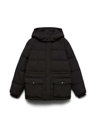 Vero Moda Winterjacke in Schwarz - XS - Funktionsjacken mit wärmeisolierenden Eigenschaften, ideal für kalte Tage. Ausgestattet mit Kapuze, Stehkragen und elastischen Ärmelabschlüssen für optimalen Komfort.