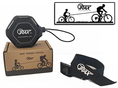 TRAX Pro Abschleppsystem für Fahrrad und E-Bike - Zubehör für Kinderfahrräder, leicht und kompakt (nur 95 g), ideal zum Ziehen von Erwachsenen und Kindern, mit einem praktischen mechanischen Aufrollsystem.