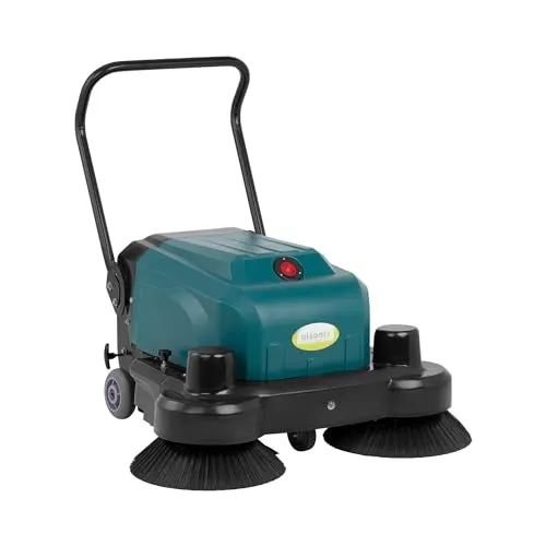 Ulsonix Handkehrmaschine 4800 m²/h - Akku-Kehrmaschine mit 52 cm Bürstenbreite - Kehrmaschine für effizientes Reinigen von großen Flächen, ideal für Gewerbe und Industrie, mit 35 l Behälter und kabellosem Betrieb.
