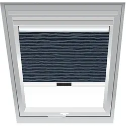 Roto Verdunklungsrollo Linien-Schwarz 3-V53, 105x145 cm (10/14), Manuell,R85 SR,Roto,weiße Schiene
