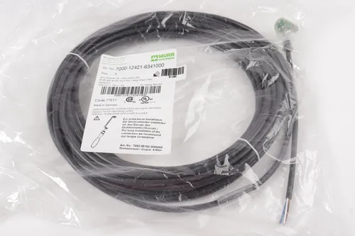 Murrelektronik Verbindungsleitung 7000-12421-6341000 10m M12 Bu. 90° - Näherungssensoren, hochwertige 10m Verbindungsleitung mit 90° M12 Stecker für zuverlässige Signalübertragung in industriellen Anwendungen.