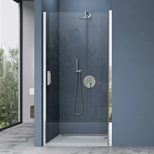doporro Duschtür Nischentür 75x195cm - Elegante Duschabtrennung aus 6mm ESG-Sicherheitsglas mit Hebe- und Senkmechanismus für eine mühelose Bedienung. Ideal für moderne Badezimmer und einfache Montage.