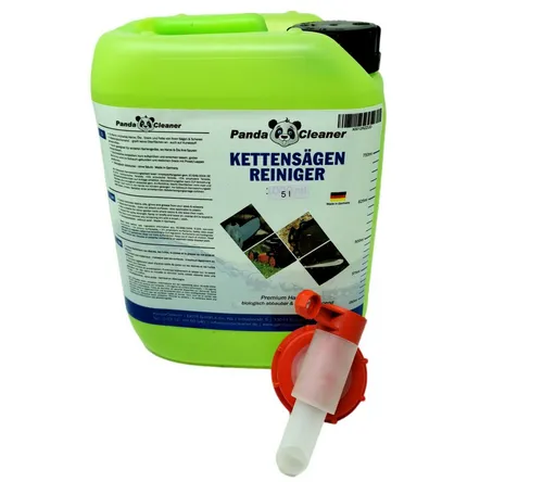 PandaCleaner Harzlöser 5l Kanister für Gartengeräte - Effektiver Reiniger für Kettensägen, Heckenscheren und mehr! Entfernt mühelos Schmutz und Rückstände, verlängert die Lebensdauer Ihrer Geräte und sorgt für optimale Leistung.