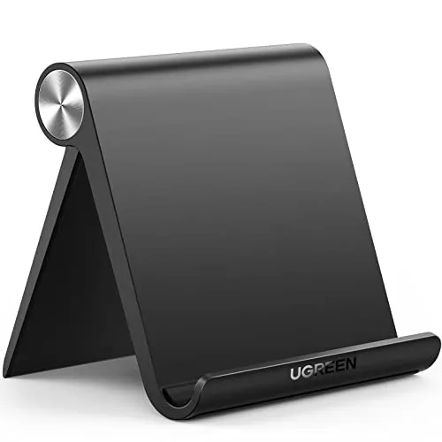 UGREEN Tablet Halterung Tisch – Verstellbarer Ständer für iPad & Smartphones - Ständer & Halterungen – 0 bis 100 Grad verstellbar für individuellen Blickwinkel, ideal zum Filmeschauen oder Rezeptlesen. Rutschfest und robust, perfekt für Zuhause, Büro oder unterwegs.