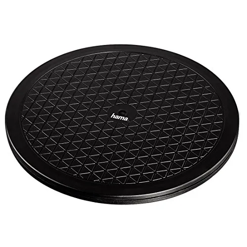 Hama Universal XL Monitor-Drehteller Schwarz - 40 cm Breite, optimal für flexibles Arbeiten und Platzersparnis