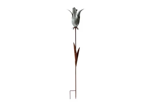 HTI-Living Gartenstecker Blumenstecker Rostoptik Blüte Celia (Stück, 1-St., 1 Blumenstecker) Gartenstecker Dekostab floral Metall
