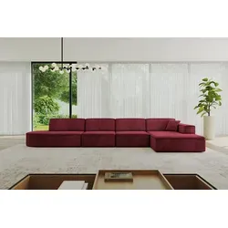 ALTDECOR Ecksofa IREA-L3-v4 in Bordeauxrot – Stilvolles L-Form Sofa - Modernes L-Form Ecksofa für maximalen Komfort. Robuste Bauweise und pflegeleichter Dream Velvet Stoff machen es ideal für entspannte Abende mit Familie und Freunden.