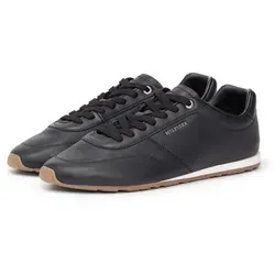 Tommy Hilfiger TH LORUN ICON Sneaker, Freizeitschuh, Halbschuh, Schnürschuh mit dezenten Ziernähten schwarz 44 EU
