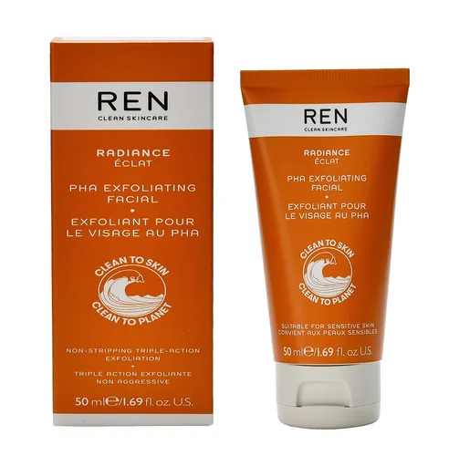 REN PHA Exfoliating Facial 50 ml - Gesichtsreinigung mit sanfter Peeling-Wirkung, entfernt abgestorbene Hautzellen für einen strahlenden Teint.