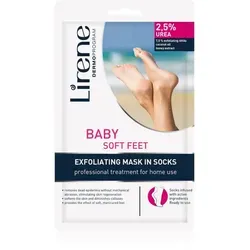 Lirene Foot Care feuchtigkeitsspendende Peeling-Socken für zartere Fußsohlen 2,5% Urea 1 Paar
