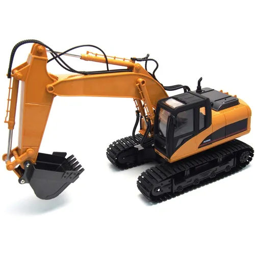 Amewi 22307 Bagger 1:14 RTR - RC-Modell Bagger mit robustem Metall-Tieflöffel, ideal für Kinder ab 6 Jahren. Realistische Funktionen wie Turmdrehung und Licht/Sound sorgen für stundenlangen Spielspaß!