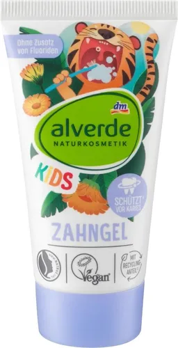 alverde NATURKOSMETIK Zahnpasta Gel Kinder, 50 ml