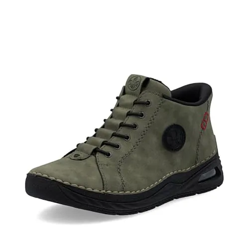 Rieker Damen Stiefel in Grün, Größe 36 - Stiefel mit wärmendem Futter und Antistress-Innensohle für ein federndes Laufgefühl – ideal für Alltag, Komfort und Stil.
