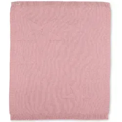 Sterntaler Strick-Schmusedecke Baylee, Rosa 75 x 90 cm - Babydecke aus 100 % Baumwolle mit schöner Sternen-Applikation, ideal für unterwegs und zum Kuscheln, maschinenwaschbar für leichte Pflege.
