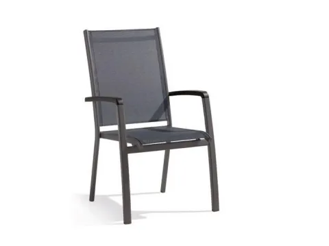 Sieger Bodega Stapelsessel Aluminium - Champagner - Gartenstühle aus robustem Textilux, ideal für drinnen und draußen. Stapelbar und leicht für flexibles Mobiliar.