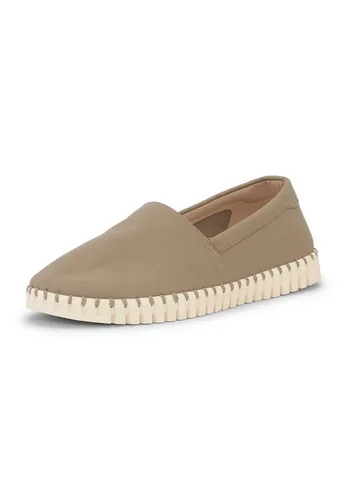 Ilse Jacobsen TULIP3482MEN Slipper mit Naturkautschukplateausohle - Bequeme Slipper mit gepolsterter Mikrofaser-Oberfläche und stützender Sohle. Ideal für den Alltag, leicht und stylish in der Farbe Coriander Pearled Ivory.