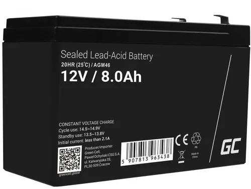 Battery AGM VRLA 12V 8Ah Green Cell 5907813963438