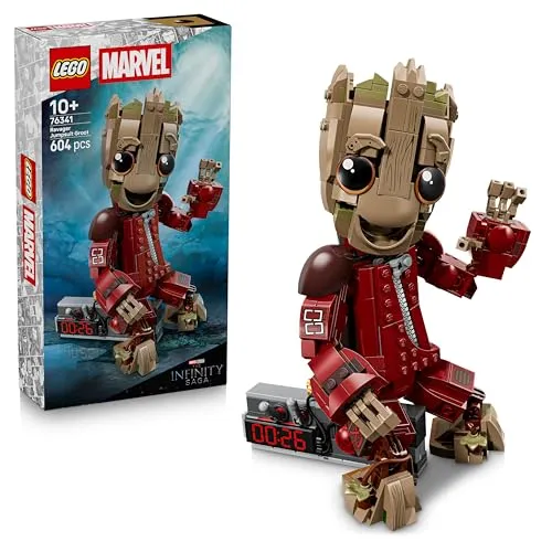 LEGO | Groot im Ravager-Outfit - Superhelden Spielzeug mit baubarer Figur für Rollenspiele - Kinder Konstruktionsspielzeug - Kreatives Geschenk für Jungen ab 10 Jahren, Mädchen und Filmfans - 76341