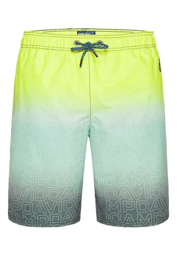 Camp David Herren Beachbermuda mit Farbverlauf und All Over Print - Badeshorts für Herren, locker geschnitten mit elastischem Bund, Innenslip aus Mesh und stylischem All Over Gradient für einen coolen Look am Strand.
