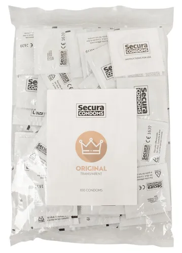 Secura Original 1000er Kondome - Extra feuchte Präservative für Männer - Kondome für Männer, 1000 transparente, reißfeste Naturkautschuklatex-Verhütungsmittel, hormonfrei und mit Reservoir für zusätzlichen Schutz.
