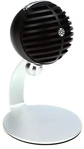 Shure MV5C Home Office -Mikrofon, Konferenzmikrofon für MAC & PC, langlebiges und tragbares Design, Quick & Easy Setup, arbeitet mit Team, Zoom und Anderen - Black (MV5C -USB).