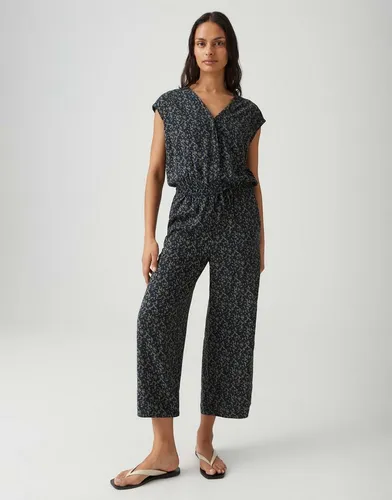OPUS Jumpsuit MONELI SHADOW Wide mit abstrakten Printdesign - Stylischer Overall mit dynamischem All-Over Print, perfekt für den Sommer und sorgt für optimale Bewegungsfreiheit dank des fließenden, weiten Beins.