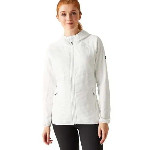 Regatta Damen Hybrid-Jackenmantel Gepolsterter Mantel, weiß, 40 - Funktionsjacken, stilvoll und warm mit Extol-Stretch-Gewebe, ideal für Abenteuer und einfach zu verstauen dank komprimierbarem Design.
