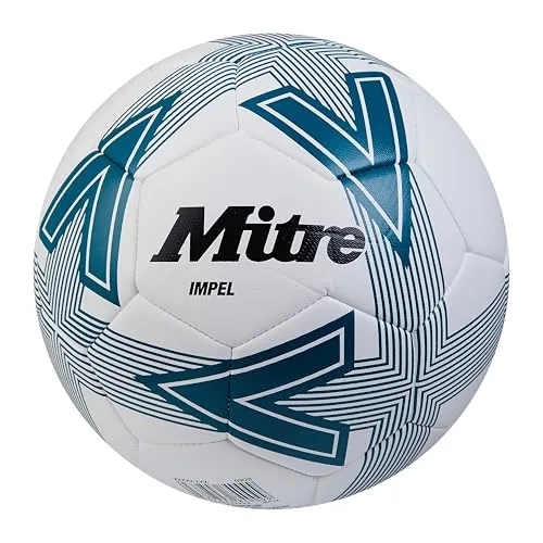 Mitre Impel L30P Fußball, hohe Strapazierfähigkeit, Formbeständigkeit, Weiß/Grün, 2