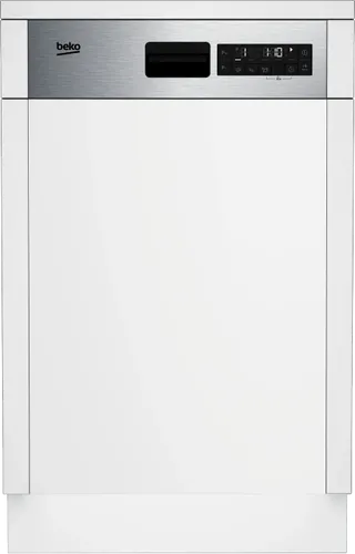 Beko Geschirrspüler 45 cm Teilintegriert mit AquaStop - Der Beko Geschirrspüler bietet Platz für 10 Gedecke und überzeugt mit energieeffizientem Betrieb. Mit praktischen Funktionen wie Halbe Beladung und Restzeitanzeige ist er ideal für den Alltag.