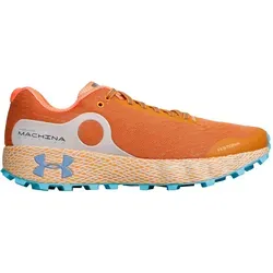 Under Armour HOVR Machina Off Road Trailschuh Herren - Orange/Blau, Größe 44 - Wasserabweisender Trailschuh mit atmungsaktivem Obermaterial und reaktiver Dämpfung. Ideal für alle Untergründe dank robuster Vibram-Sohle und integriertem Laufdaten-Tracking.