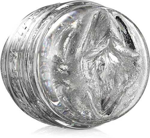 FLESHLIGHT Quickshot Autumn Falls Masturbator - Sexspielzeug für Herren, transparentes Design mit gerippten und genoppten Strukturen für intensiven Genuss.