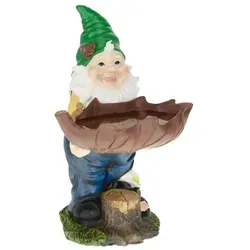 Gartenzwerg Gartenwichtel Dekofigur - Gartenfiguren & Verzierungen, frostsicher und ideal für ganzjährige Verschönerung Ihres Gartens.
