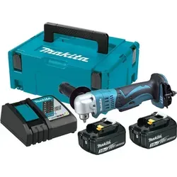 Makita 18V Akku-Winkelschrauber DDA350RFJ mit 2x3,0Ah Li-Ion - Leistungsstarker 18V Winkelschrauber von Makita, ideal für enge Räume, inkl. 2 leistungsstarker 3,0Ah Li-Ion Akkus für längere Einsatzzeiten.
