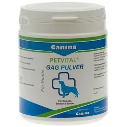 Canina Petvital GAG Pulver für Hunde 400 g - Hochwertiges Pulver zur Unterstützung des Bewegungsapparates von Hunden. Enthält wichtige Nährstoffe für Gelenke und Bindegewebe, ideal für aktive und ältere Tiere.