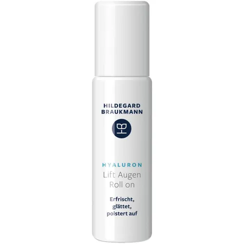 Hildegard Braukmann Hyaluron Lift Augen Roll On 10 ml - Körperpflege mit 24h-Feuchtigkeit und Anti-Aging-Effekten, ideal gegen Fältchen und geschwollene Augen dank Bio-Hyaluron und Edelstahlkugel.