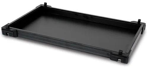 MATRIX FISHING Tray Schwarz - Organisiere dein Bivvy - Angeltaschen - Robuste Bivvy-Organisation mit erhöhten Kanten für sicheren Halt deiner Angelausrüstung und mehr Zeit zum Fischen.