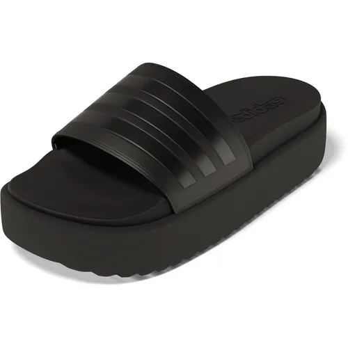 adidas Adilette Platform Slides - Sandalen mit Plateausohle und vorgeformtem Fußbett für maximalen Komfort, ideal für Freizeit und Wassersport.