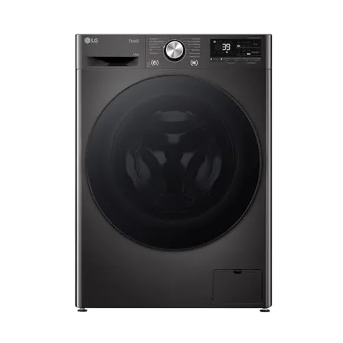 LG F4WR703YB Frontlader-Waschmaschine - TurboWash 360, 13 kg, A -20% - Waschmaschine mit 13 kg Kapazität und TurboWash 360 für schnelle, gründliche Wäsche in nur 39 Minuten. Ideal für große Haushalte und allergikerfreundlich durch Allergy Care.