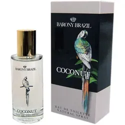 Barony Brazil Caribbean Coconut Eau de Toilette 50 ml - Erleben Sie Urlaubsflair mit diesem Eau de Toilette. Der exotische Kokosnussduft verleiht Ihnen ein Gefühl der Frische, während die warmen Vanillenoten für ein harmonisches Dufterlebnis sorgen.