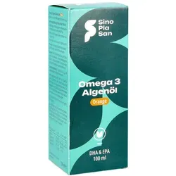 Omega-3 Algenöl DHA + EPA Orange 100 ml - Nahrungsergänzungsmittel mit hochwertigem Algenöl, reich an DHA und EPA für eine gesunde Herzfunktion, angenehm im Geschmack mit natürlicher Orangenaroma.