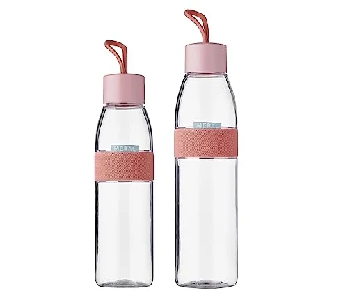 Mepal ELLIPSE Trinkflaschen 500 ml & 700 ml 2er Set - Vivid Mauve - Thermobehälter - umweltfreundliche, nachfüllbare Trinkflaschen, spülmaschinengeeignet und ideal für Arbeit, Sport und Freizeit. 100% dicht und für kohlensäurehaltige Getränke geeignet.