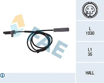FAE Raddrehzahl Sensor 78043 - Autoteile, präzise Messung der Raddrehzahl für optimale Fahrzeugleistung und Sicherheit