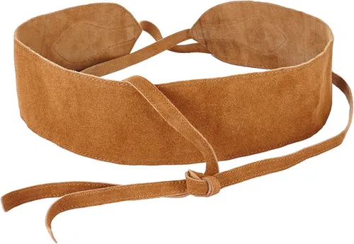 LASCANA Taillengürtel Bindegürtel Ledergürtel - Modischer Ledergürtel mit Shapingeffekt, ideal für Kleid & Overall. Breite 8 cm, aus 100% Rindsleder in camelfarben, bietet perfekten Halt und setzt Ihre Taille in Szene.