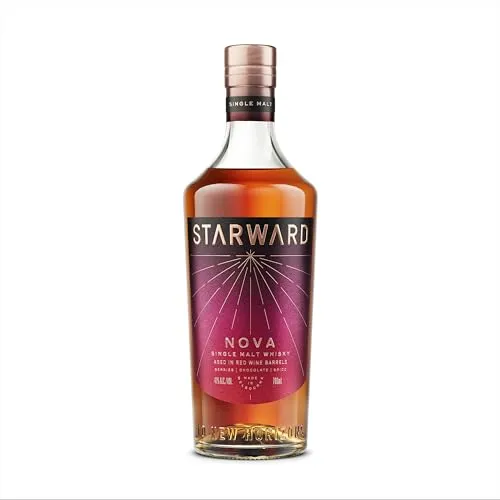 Starward NOVA Single Malt Australian Whisky 41% Vol. 0,7l in Geschenkbox - Entdecken Sie den Starward NOVA Single Malt Whisky: 41% Vol., 0,7l, gereift in Rotweinfässern für ein fruchtiges Aroma. Ideal in der eleganten Geschenkbox – perfekt für Whisky-Liebhaber und besondere Anlässe.
