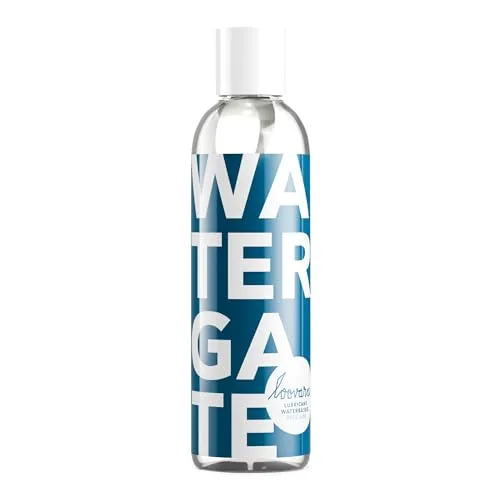 Loovara Gleitgel 250 ml - WATERGATE – gefühlsechtes Gleitmittel wasserbasierend, Natürlich, kondomSicher & Für Sex-Spielzeug geeignet, Made in EU